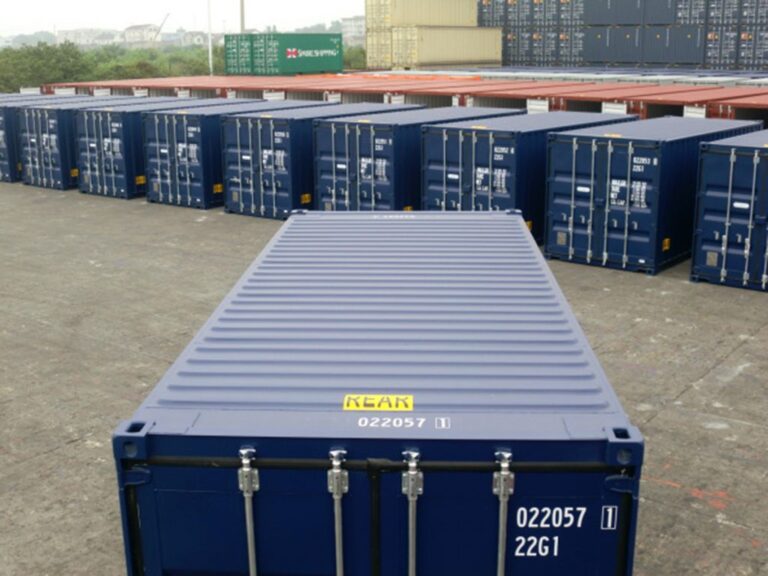 45′ HCPW Shipping Container Blue (RAL 5013) - Image 3