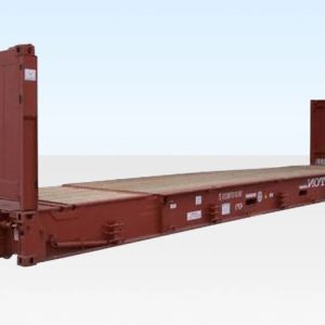 40Ft X 8Ft Used Flat Rack Shipping Container