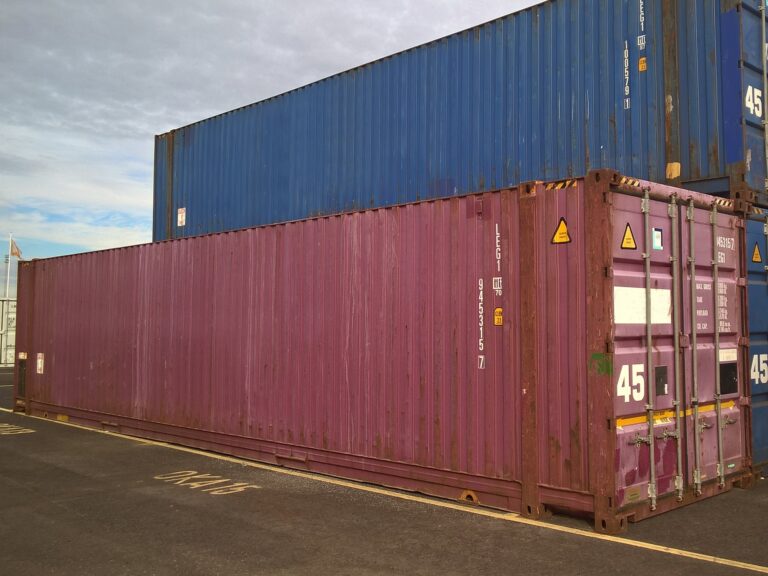45′ HCPW Shipping Container Blue (RAL 5013) - Image 3