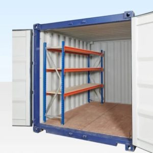 Adjustable, Heavy Duty Three Tier Container Racking (Single Bay)