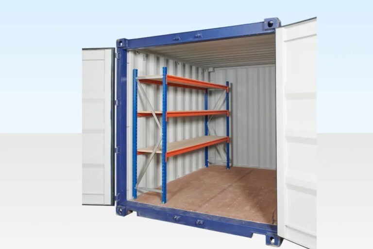 Adjustable, Heavy Duty Three Tier Container Racking (Single Bay)