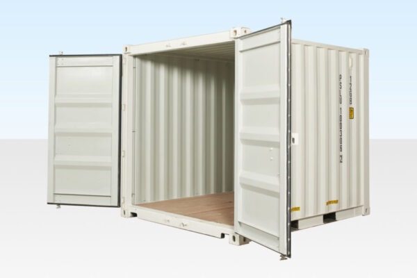10Ft X 8Ft Shipping Container (One Trip) – White - Image 3