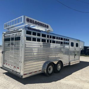 2020 Bloomer 4 Horse Stock Combo Trainer Tack Horse Trailer