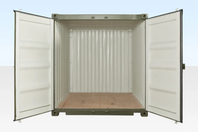 10ft x 8ft Shipping Container (One Trip) Green (RAL 6007) - Image 3