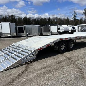 2024 Alum Line Trailers 8.5×24 13K Aluminum Gooseneck w/Flip-Over Ramps