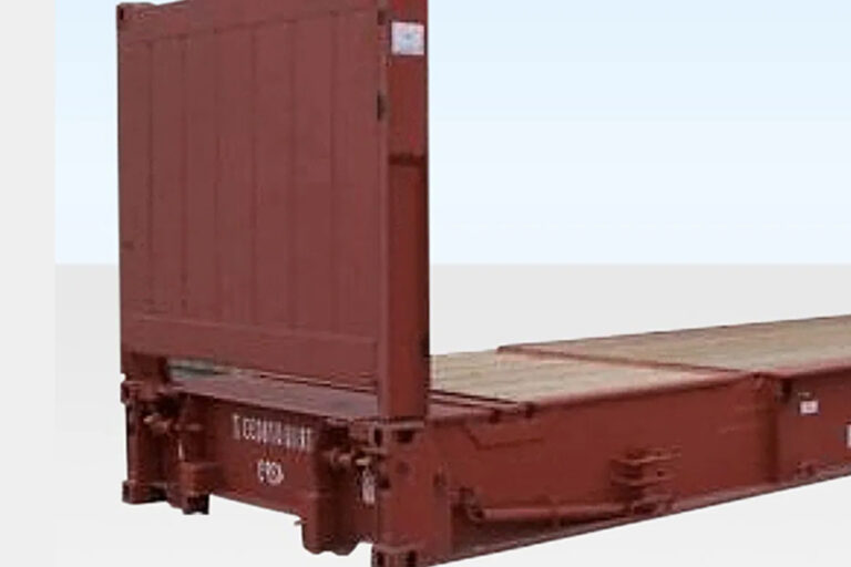 40Ft X 8Ft Used Flat Rack Shipping Container - Image 2