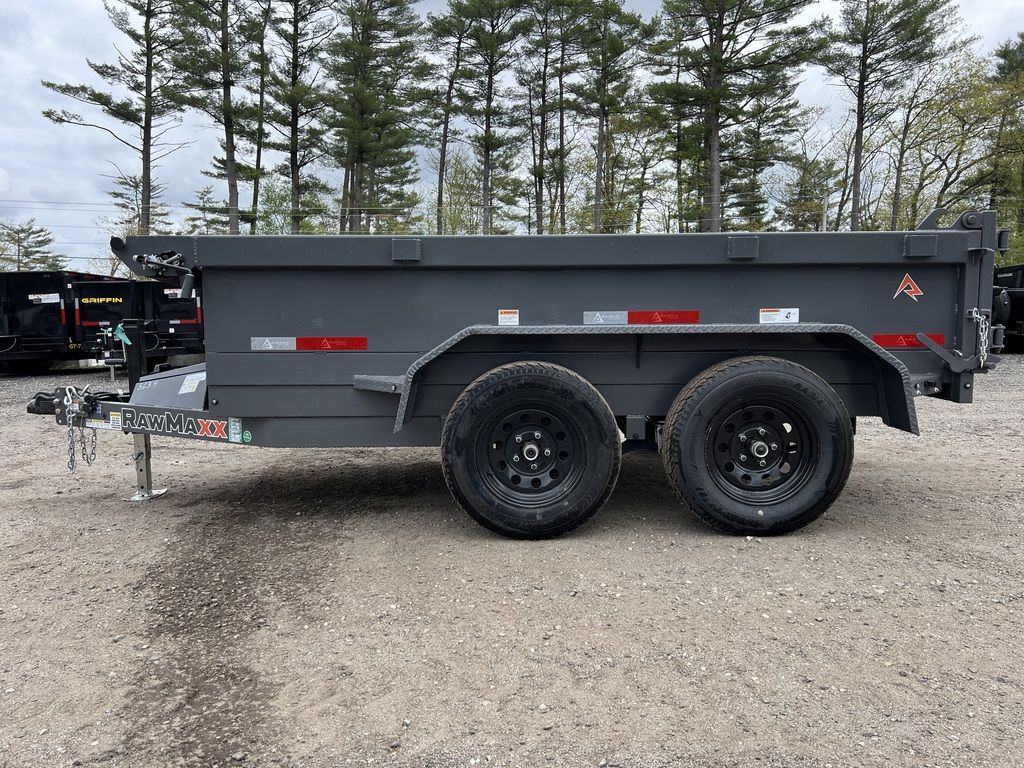 2024 RawMaxx 5X10 7K Powder Coated Dump Trailer w/Tarp Kit - Image 21