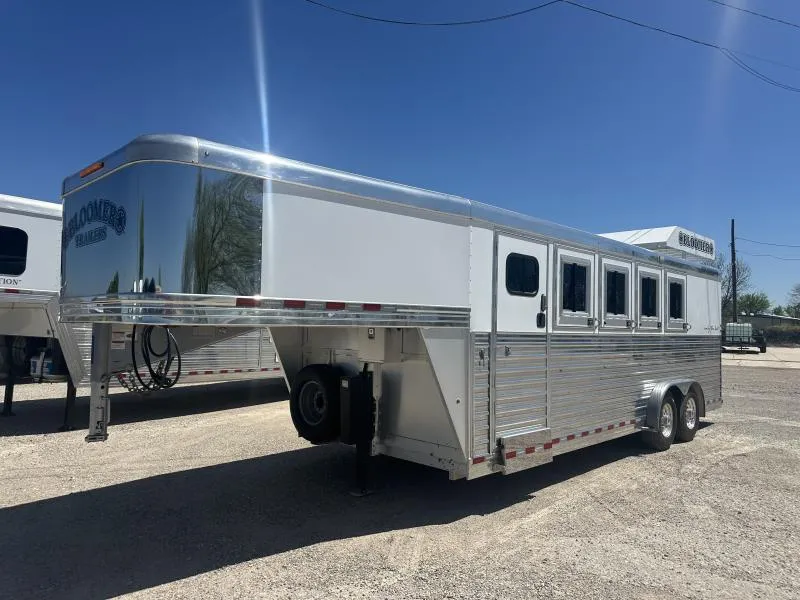 2020 Bloomer 4 Horse Stock Combo Trainer Tack Horse Trailer - Image 5