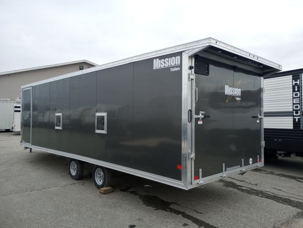 2024 Mission Trailers 101×24 Aluminum 4/5-Place Drive In/Out Deckover w/Galvanized Pkg, Canopy - Image 3