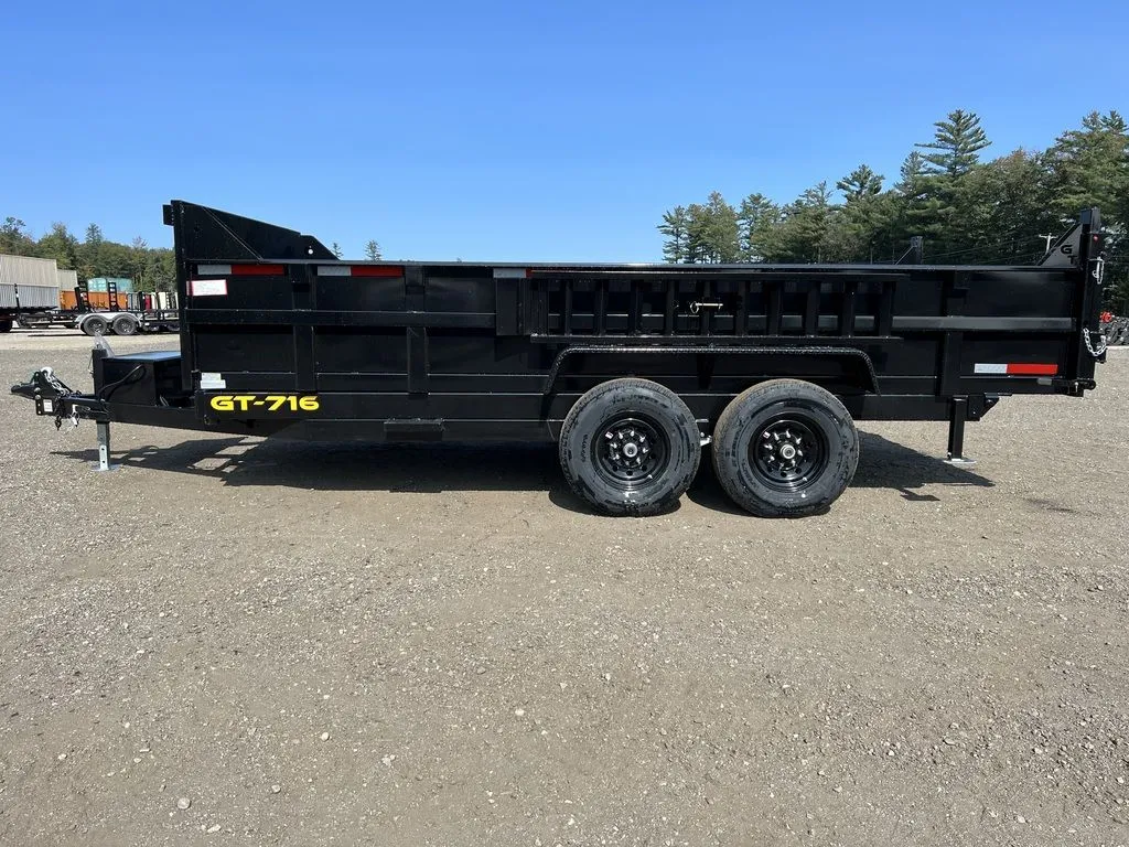 2024 Griffin Trailers 7×16 14K Telescopic Dump Trailer w/Ramps & Spare Tire Mount - Image 4