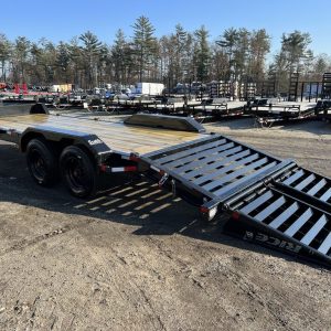 2024 Rice Trailers 7X18 Promax Industrial 21K Equipment w/Hydraulic Jack & Full Width Ramps