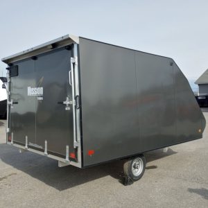 Mission Trailers 101×12 Aluminum 2-Place Crossover w/Mats & Guides, Rear Canopy