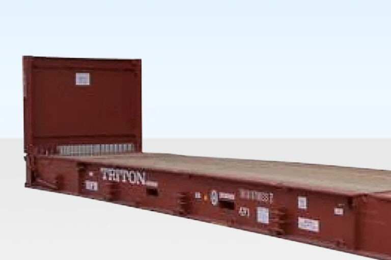 40Ft X 8Ft Used Flat Rack Shipping Container - Image 3