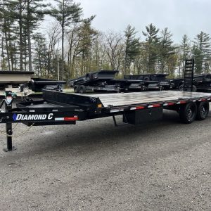 2024 Diamond C 8.5×24 15K Powder Coated Deckover Equipment Trailer