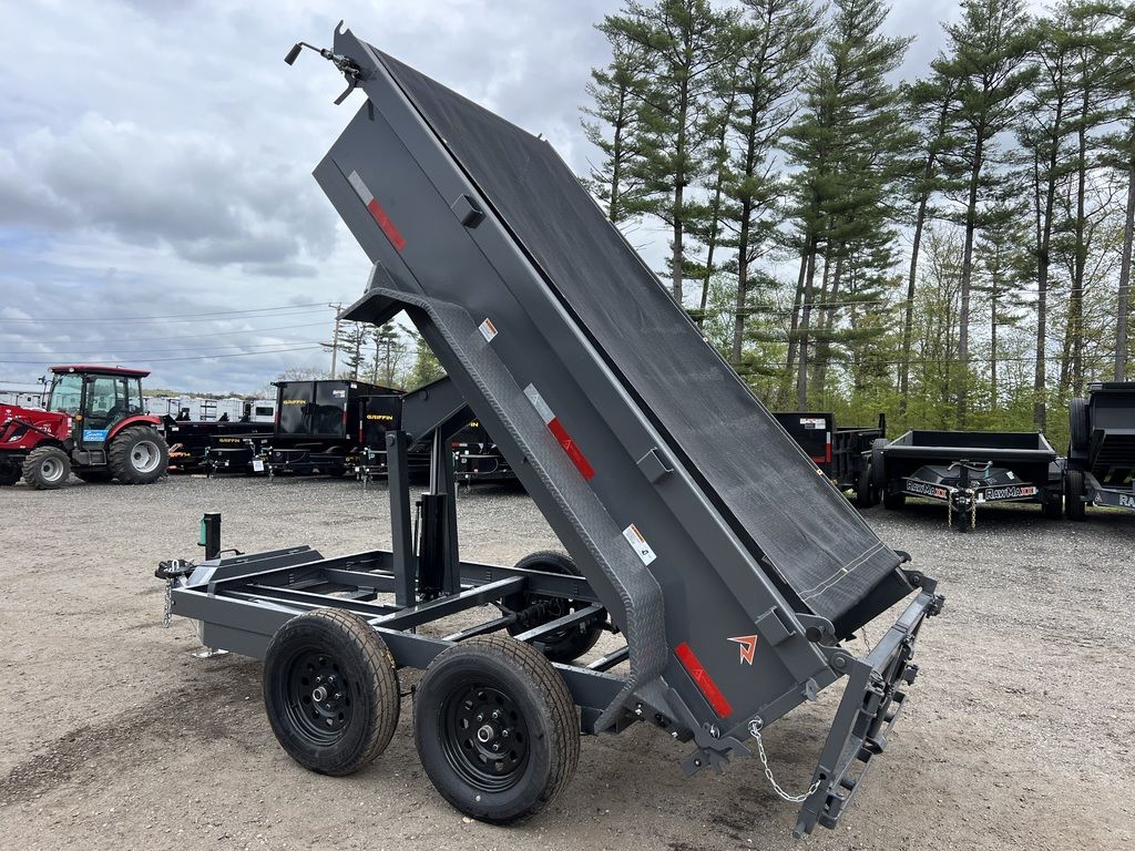 2024 RawMaxx 5X10 7K Powder Coated Dump Trailer w/Tarp Kit - Image 20