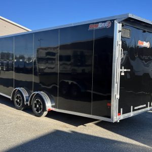 2024 Sno Pro 7.5×22 Aluminum 4-Place Drive In/Out w/Extra Height, Mats & Guides, Canopy