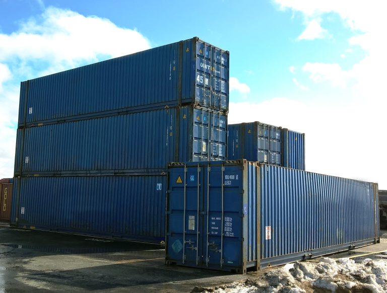 45′ HCPW Shipping Container Blue (RAL 5013) - Image 4
