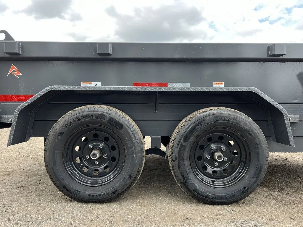 2024 RawMaxx 5X10 7K Powder Coated Dump Trailer w/Tarp Kit - Image 19