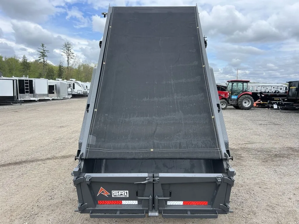 2024 RawMaxx 5X10 7K Powder Coated Dump Trailer w/Tarp Kit - Image 13