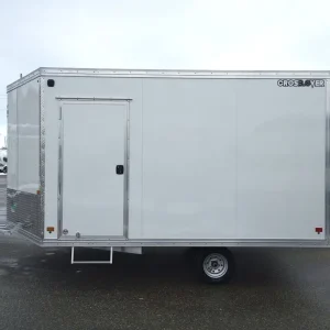 2024 Mission Trailers 101×12 Aluminum 2 Place Crossover 3.0 w/Side X Side Pkg, Rear Canopy