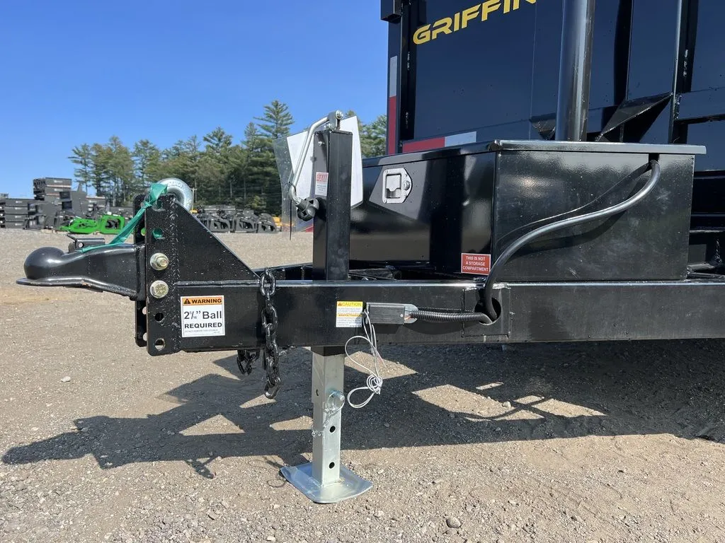 2024 Griffin Trailers 7×16 14K Telescopic Dump Trailer w/Ramps & Spare Tire Mount - Image 16