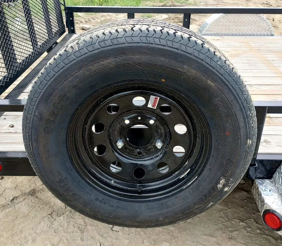 2024 RawMaxx 5X10 7K Powder Coated Dump Trailer w/Tarp Kit - Image 24