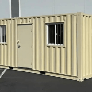 20ft Ground Level Office Container – Portable, Secure & Fully Equipped Onsite Workspace