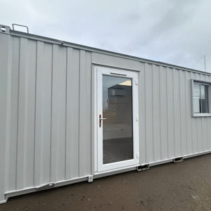 21ft x 8ft Custom Office Cabin – Refurbished Portable Building with A/C & Glazed Door
