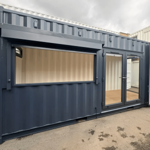 20ft x 8ft Custom Shipping Container Conversion – Portable Building