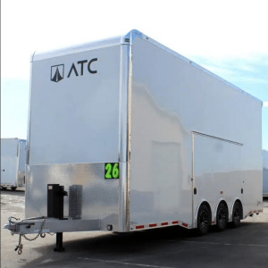 Enclosed ATC Car Trailer 2026 26ft. Aluminum Stacker ROM 800 w/Tiltable 14ft. Lift 5949