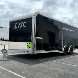 Enclosed ATC Car Trailer 2026 24ft. Aluminum ROM 450 w/Large Escape Door & LifeTrac 6106