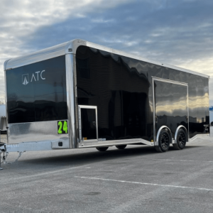 Enclosed ATC Car Trailer 2026 24ft. Aluminum ROM 400 w/Large Escape Door & Aluminum Wheels 5948