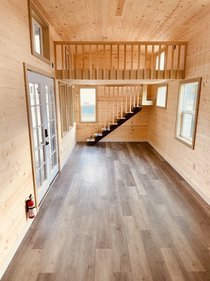 Tiny house on wheels 9 x 30 MODERN BUNGALOW DUAL LOFT READY TO SHIP - Image 15