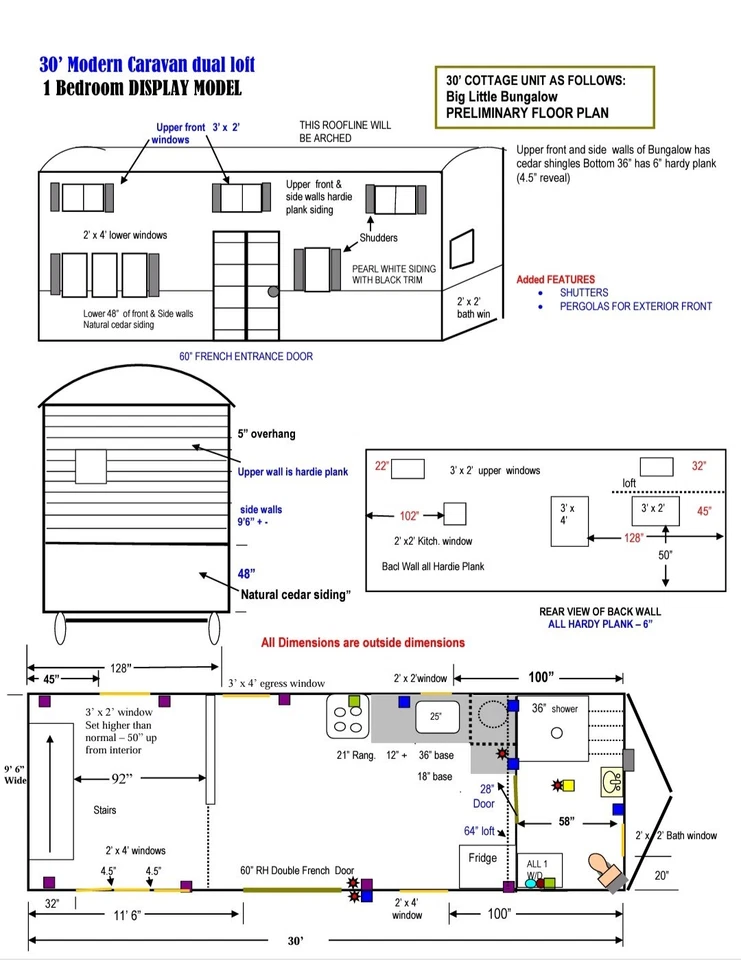 Tiny house on wheels 9 x 30 MODERN BUNGALOW DUAL LOFT READY TO SHIP - Image 4