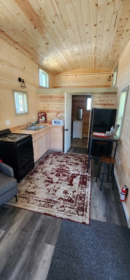 Tiny house for sale on wheels 9 x 32 MODERN CARAVAN DUAL LOFT READY TO SHIP - Image 12
