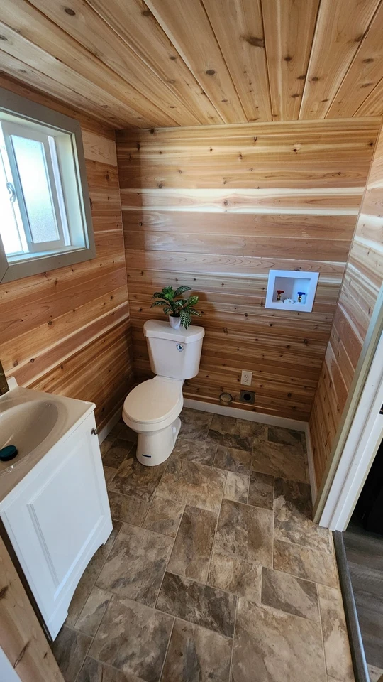 Tiny house for sale on wheels 9 x 32 MODERN CARAVAN DUAL LOFT READY TO SHIP - Image 10
