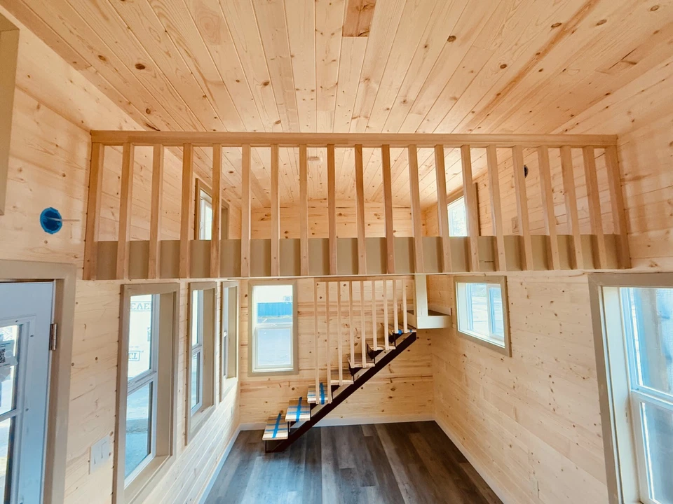 Tiny house on wheels 9 x 30 MODERN BUNGALOW DUAL LOFT READY TO SHIP - Image 10