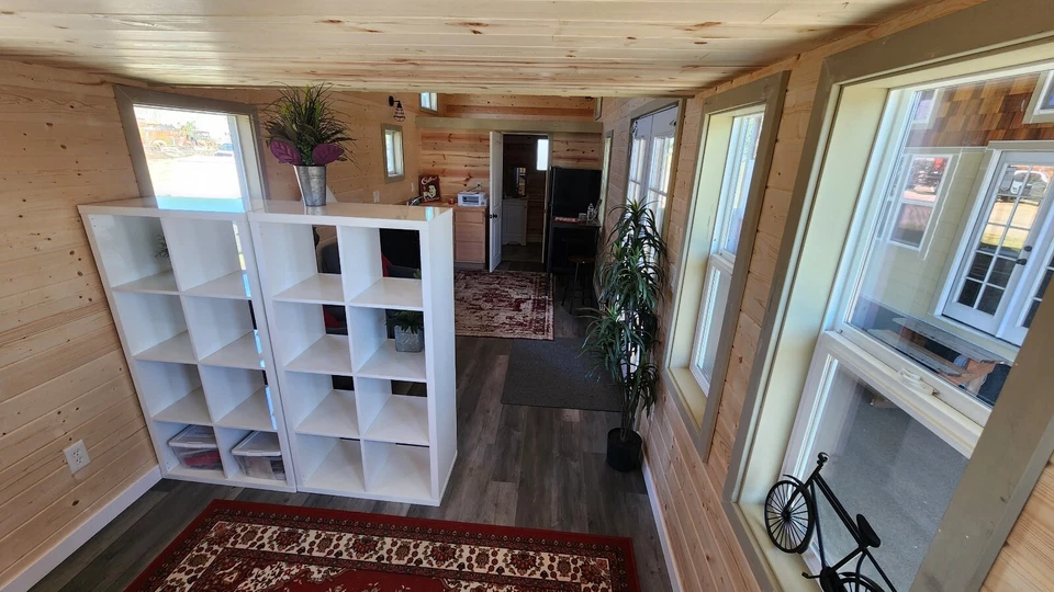 Tiny house for sale on wheels 9 x 32 MODERN CARAVAN DUAL LOFT READY TO SHIP - Image 6